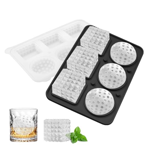 Vookkp Eiswürfelform Silikon mit Deckel, BPA Frei Schwarz Ice Cube Tray Eiswürfelform Silikon Groß Wiederverwendbar mit Diamond Textur Eiskugelform für Cocktails, Whisky Vookkp Eiswürfelform Silikon mit Deckel, BPA Frei Schwarz Ice Cube Tray Eiswürfelform Silikon Groß Wiederverwendbar mit Diamond Textur Eiskugelform für Cocktails, Whisky von Vookkp