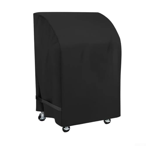 210D Oxford Cloth BBQ Grill Cover with Side Straps Handles Bottom Drawstring Waterproof Protection for Outdoor Barbecue Small Size 76x66x110cm 82x61x110cm Black (76 * 66 * 110CM) von Vootnifig