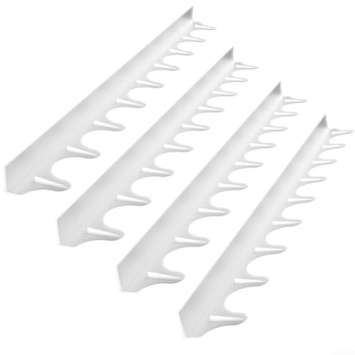 4 Stück Silikon-Herd-Theken-Lückenabdeckung, Küchen-Arbeitsplatten-Dichtungsstreifen, Auslaufschutz, Schwarz, Weiß, Grau (transparent) von Vootnifig