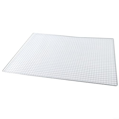 BBQ Grill Mesh Net Stainless Steel Grid for Japanese Korean Grilling Camping Outdoor Cooking Baking Cooling Rack(3.4 Frame 60x40cm) von Vootnifig
