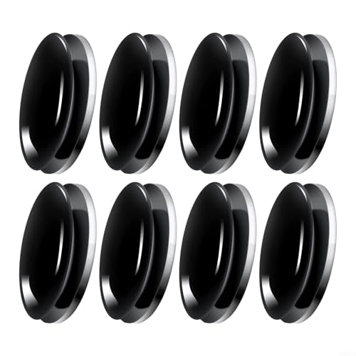 Duschvorhang-Magnete, wasserdicht, Spritzschutz-Clips, Badezimmer-Vorhang, Gewichte winddicht (8 Stück schwarz), 8 Stück von Vootnifig