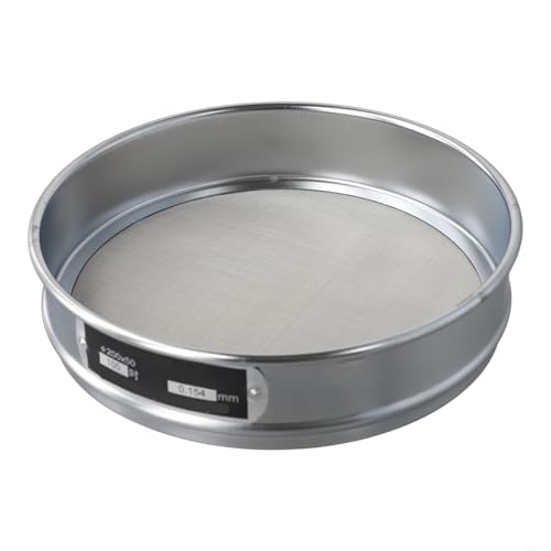 Edelstahl Maschensieb 20cm verchromt Testsieb für Probeninspektion 4-600 Mesh Labor Medizin Getreide Erde (100 Mesh) von Vootnifig