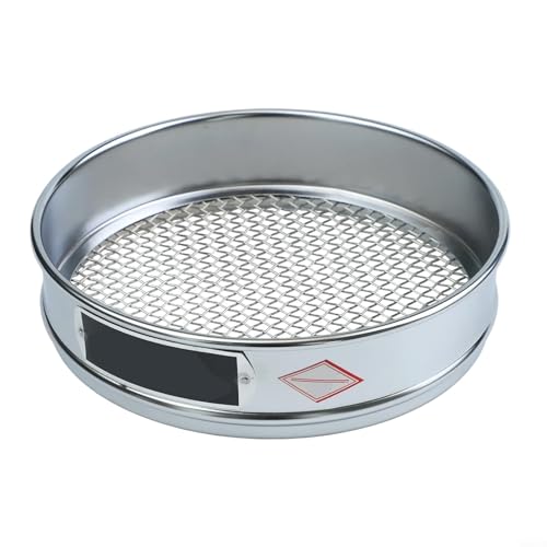 Edelstahl Maschensieb 20cm verchromt Testsieb für Probeninspektion 4-600 Mesh Labor Medizin Getreide Erde (4 Mesh) von Vootnifig