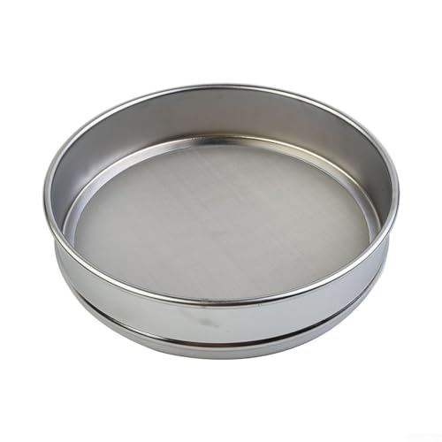 Edelstahl Maschensieb 20cm verchromt Testsieb für Probeninspektion 4-600 Mesh Labor Medizin Getreide Erde (600 Mesh) von Vootnifig