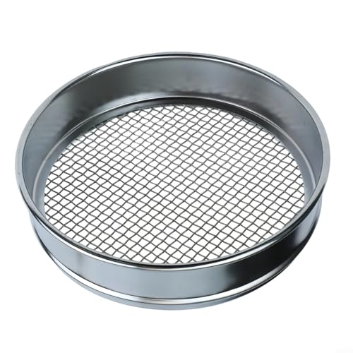 Edelstahlsieb 20cm verchromt Testsieb für Probeninspektion 4-600 Mesh Labor Medizin Getreide Erde (325 Mesh) von Vootnifig