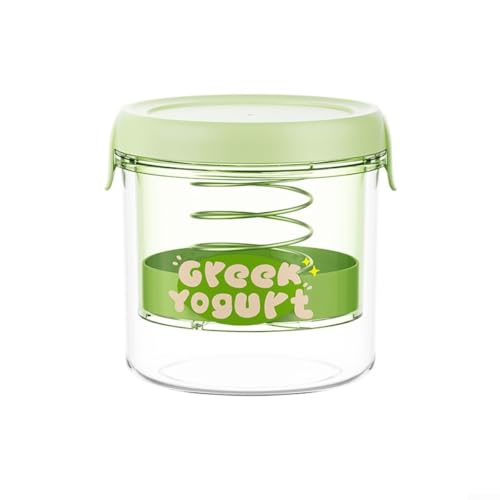 Home Joghurt Making Kit Sieb-Set Druckfiltersystem für selbstgemachten cremigen griechischen Joghurt (rund grün) von Vootnifig