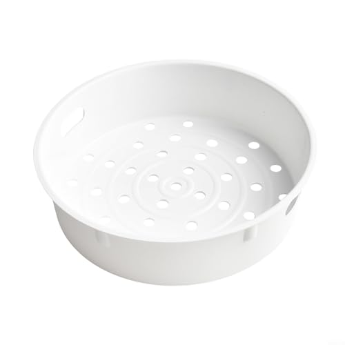 Kunststoff-Dampfkorb für Reiskocher, hochtemperaturbeständiges Gestell für Gemüse, Meeresfrüchte, Eier, Fleisch, Desserts, Babynahrung, 20 x 18 cm (4 l - 5 l) von Vootnifig