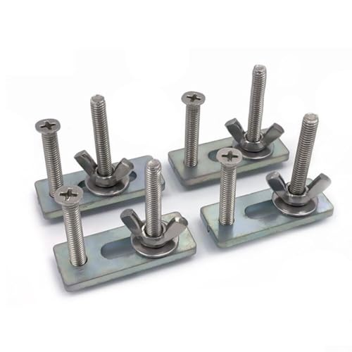 M6 T-Track Halteklemmen 4 Stück Set CNC Router Graviermaschine Platte Befestigung Befestigung Zinklegierung M6 T-Track Halteklemmen 4 Stück Set CNC Router Graviermaschine Platte Befestigung Befestigung Zinklegierung von Vootnifig