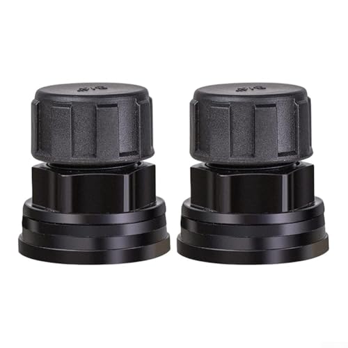 PVC-Gartenschlauch-Schottverschraubung, 3/4 Zoll Außengewinde GHT auf 1/2 Zoll Innengewinde, NPT-Gewinde Wasseranschluss, für Fässer Pools (2 Stück) von Vootnifig