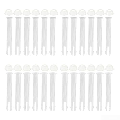 Pool Joint Pins Dichtungen Set 24 Stück Schwimmbad Rahmenverbinder Ersatzteile Metallrahmen Pool Zubehör Weiß ABS Material 2,36 Zoll von Vootnifig