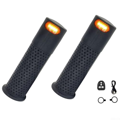 Robuste Lenkergriffe mit Blinkerlampen für Xiaomi Elektroroller Mi3 Pro 1S Pro 2, verbesserte Sichtbarkeit, rutschfestes Design (schwarz) von Vootnifig