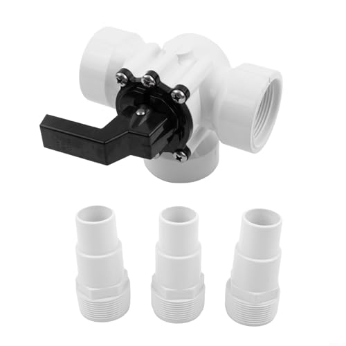 Schwimmbad 3-Wege Ventil Schlauchverschraubung 32/38mm für Wärmepumpen Solarkollektoren Sternzeichen Jandy Ersatz 4715 von Vootnifig