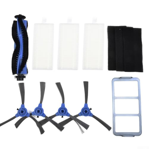 Staubsaugerzubehör-Set Filter Bürsten Schwämme Netzwerk kompatibel für Eufy für RoboVac 11S 15C 30C 35C Roboterstaubsauger von Vootnifig
