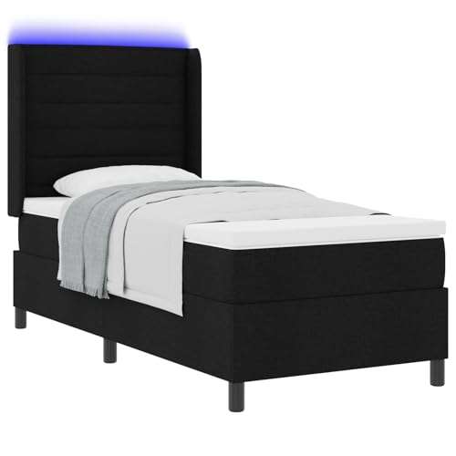 Schlafzimmer Matratze Taschenfederkern Topper - Schwarz, Streifen, 20 cm hoch von Vopese