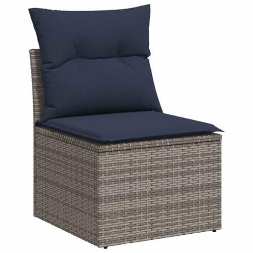 Vopese 10-TLG. Garten-Sofagarnitur mit Kissen Grau Poly Rattan Akazie Lounge Sofa Outdoor Model3326542 Vopese 10-TLG. Garten-Sofagarnitur mit Kissen Grau Poly Rattan Akazie Lounge Sofa Outdoor Model3326542 von Vopese