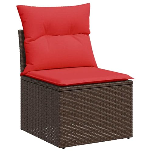 Vopese 11-TLG. Garten-Sofagarnitur mit Kissen Braun Poly Rattan Akazie Lounge Sofa Outdoor Model3326715 Vopese 11-TLG. Garten-Sofagarnitur mit Kissen Braun Poly Rattan Akazie Lounge Sofa Outdoor Model3326715 von Vopese