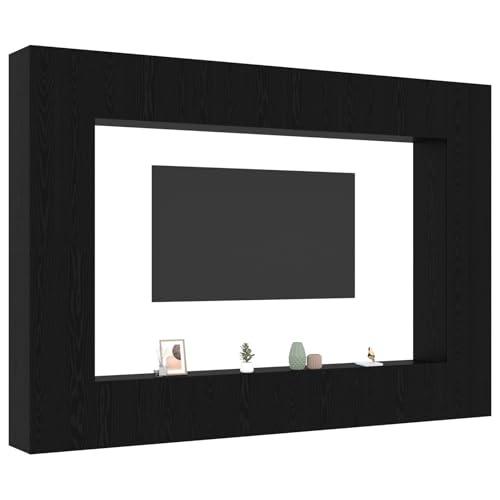 Vopese 12-teiliges TV-Schrank-Set Wandmontiert Schwarz Eichen Holzwerkstoff, Wandmontierte TV-Schränke - 2 Stück, Schwarz Eiche, 30,5x30x90 cm, Hergestellt aus Holzwerkstoff, TV-Schränke 2 Stück Schwa Vopese 12-teiliges TV-Schrank-Set Wandmontiert Schwarz Eichen Holzwerkstoff, Wandmontierte TV-Schränke - 2 Stück, Schwarz Eiche, 30,5x30x90 cm, Hergestellt aus Holzwerkstoff, TV-Schränke 2 Stück Schwa von Vopese