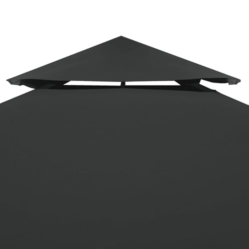 Vopese 2-Stufiger Pavillonabdeckung - Anthrazit, 4 x 3 m, wasserdicht, für Außenbereich Model44758 von Vopese