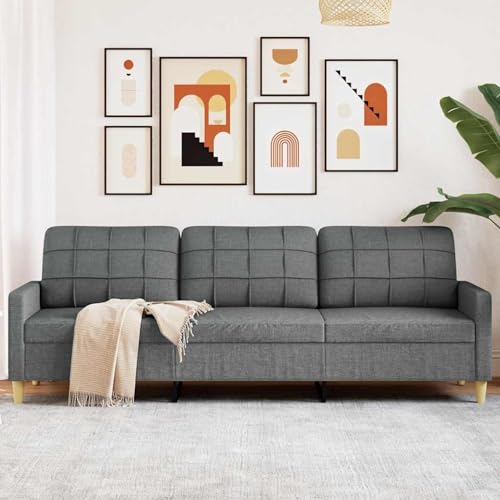 Vopese 3-Sitzer-Sofa Dunkelgrau 210 cm Stoff Kleine Couch Model4007415 von Vopese