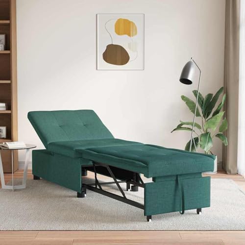 Vopese 3-in-1 Schlafsofa - Ausziehbares Design in dunklem Grün Couch Mit Schlaffunktion Model42008586 von Vopese
