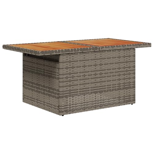 Vopese 5-teiliges Garten Sofa Set mit Kissen Graues Poly Rattan, 2-Sitzer Garten Sofa mit Stauraum & Kissen Graues Poly Rattan Lounge Sofa Outdoor Model3358127 von Vopese