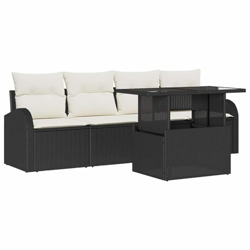 Vopese 5-teiliges Garten Sofa Set mit Kissen Schwarz Poly Rattan Lounge Sofa Outdoor Model3348543 Vopese 5-teiliges Garten Sofa Set mit Kissen Schwarz Poly Rattan Lounge Sofa Outdoor Model3348543 von Vopese