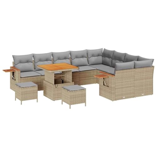 Vopese 5-teiliges Outdoor-Sofa Set Beige - Moderner Stil, Poly Rattan, Garten und Terrasse Model3363212 von Vopese