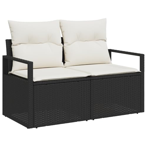 Vopese 6-teiliges Garten-Sofa-Set mit Kissen Braun Poly-Rattan, 2-Sitzer Garten-Sofa mit Kissen Schwarz Poly-Rattan Lounge Sofa Outdoor Model3346407 Vopese 6-teiliges Garten-Sofa-Set mit Kissen Braun Poly-Rattan, 2-Sitzer Garten-Sofa mit Kissen Schwarz Poly-Rattan Lounge Sofa Outdoor Model3346407 von Vopese