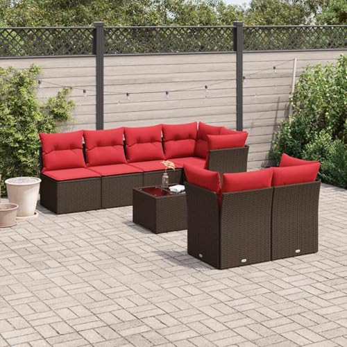 Vopese 8-TLG. Garten-Sofagarnitur mit Kissen Braun Poly Rattan Lounge Sofa Outdoor Model3217304 Vopese 8-TLG. Garten-Sofagarnitur mit Kissen Braun Poly Rattan Lounge Sofa Outdoor Model3217304 von Vopese