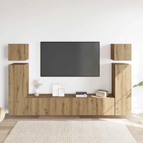 Vopese 8-TLG. TV-Schrank-Set Wandmontage Artisan-Eiche Holzwerkstoff TV Cabinet Model3329010 Vopese 8-TLG. TV-Schrank-Set Wandmontage Artisan-Eiche Holzwerkstoff TV Cabinet Model3329010 von Vopese