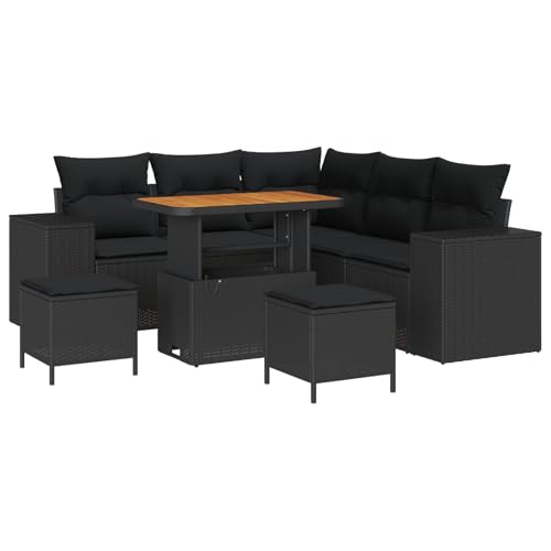 Vopese 8-Teiliges Garten Sofa Set mit Kissen Schwarz Poly Rattan Akazie, 3-Teiliges Garten Esszimmer Set mit Kissen Schwarz Poly Rattan Akazie Terassenm?Bel Au?en Model3362004 Vopese 8-Teiliges Garten Sofa Set mit Kissen Schwarz Poly Rattan Akazie, 3-Teiliges Garten Esszimmer Set mit Kissen Schwarz Poly Rattan Akazie Terassenm?Bel Au?en Model3362004 von Vopese