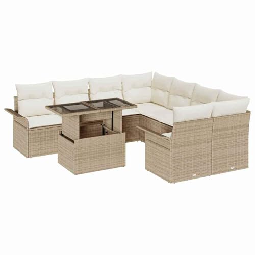 Vopese 9-teiliges Garten-Sofa-Set mit Kissen Beige Poly Rattan Lounge Sofa Outdoor Model3348257 Vopese 9-teiliges Garten-Sofa-Set mit Kissen Beige Poly Rattan Lounge Sofa Outdoor Model3348257 von Vopese