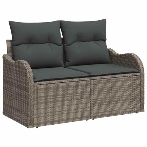 Vopese 9-teiliges Garten Sofa Set mit Kissen Grau Poly Rattan, 2-Sitzer Garten Sofa mit Kissen Grau Poly Rattan Lounge Sofa Outdoor Model3359496 Vopese 9-teiliges Garten Sofa Set mit Kissen Grau Poly Rattan, 2-Sitzer Garten Sofa mit Kissen Grau Poly Rattan Lounge Sofa Outdoor Model3359496 von Vopese
