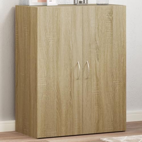 Vopese Aktenschrank Sonoma-Eiche 60x32x77,5 cm Holzwerkstoff Aktenschr?nke Model840767 von Vopese
