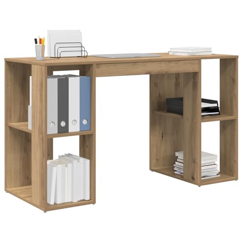 Vopese Artisan-Eiche Schreibtisch Artisan Eiche Holzwerkstoff Standard Computertisch Model869505 von Vopese