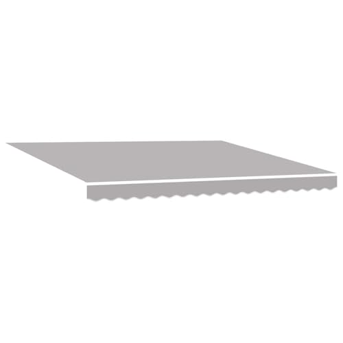 Vopese Automatische Einziehbare Markise Hellgrau 400x300 cm, Markisen-Ersatzstoff für 4x3 m Rahmen Hellgrau Sonnenschirm Model3330652 von Vopese