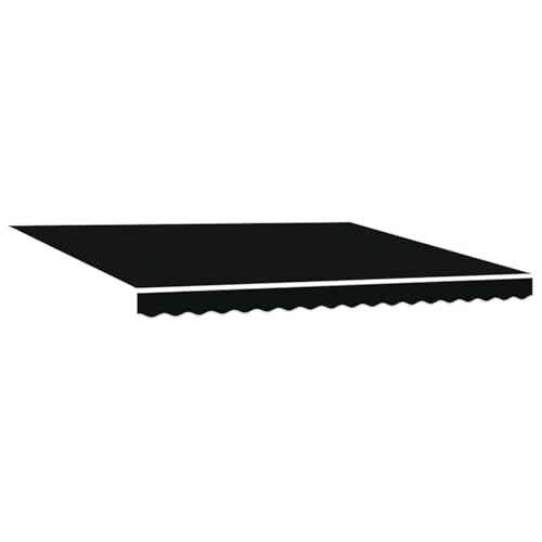 Vopese Automatische Einziehbare Markise Schwarz 400x300 cm, Markisenersatzstoff für 4x3 m Rahmen Schwarz Sonnenschirm Model3330597 von Vopese