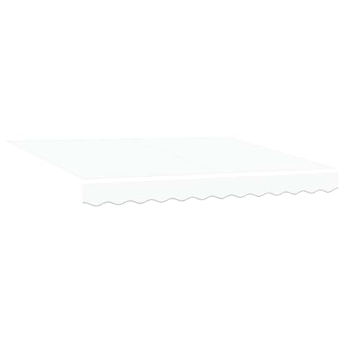 Vopese Automatische Einziehbare Markise Weiß 350x250 cm, Markisen-Ersatzstoff für 3.5x2.5 m Rahmen Weiß Sonnenschirm Model3330372 von Vopese