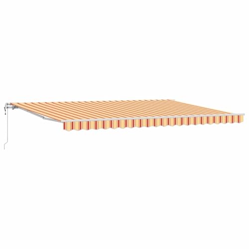Vopese Automatische einziehbare Markise Gelb und Orange 500x350 cm Sonnenschirm Model3331487 von Vopese