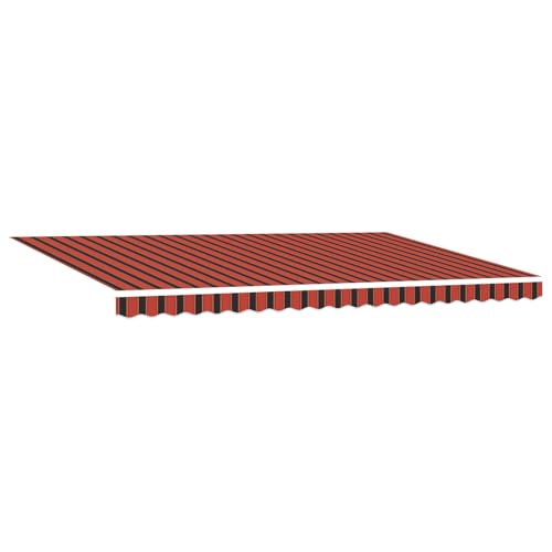 Vopese Automatische einziehbare Markise mit LED in Orange und Braun, 500x300 cm Sonnenschirm Model3331226 von Vopese