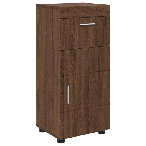Vopese Badezimmer Schrank Braune Eiche 37 x 31,5 x 82 cm Holzwerkstoff Badezimmerschränke Model880348 von Vopese