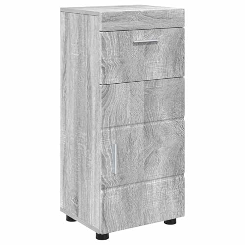 Vopese Badezimmer Schrank Grau Sonoma 37 x 31,5 x 82 cm Holzwerkstoff Badezimmerschränke Model880347 von Vopese