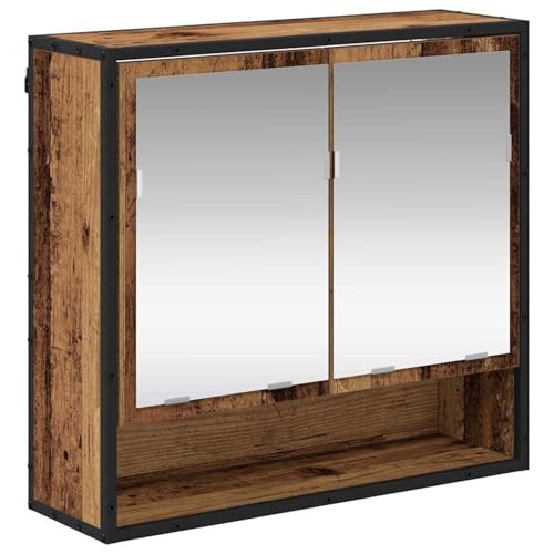 Vopese Badezimmer-Spiegelschrank Altholz 65 x 20 x 60 cm Holzwerkstoff Badezimmerspiegelschrank Model883611 von Vopese