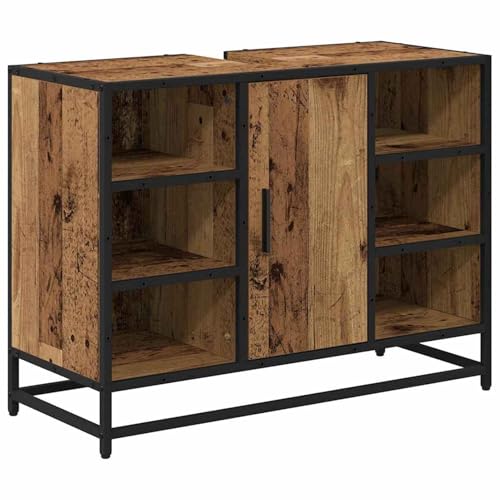Vopese Badezimmer Waschbecken Schrank mit Tür Altholz 80 x 33 x 60 cm Badezimmerschränke Model883637 Vopese Badezimmer Waschbecken Schrank mit Tür Altholz 80 x 33 x 60 cm Badezimmerschränke Model883637 von Vopese