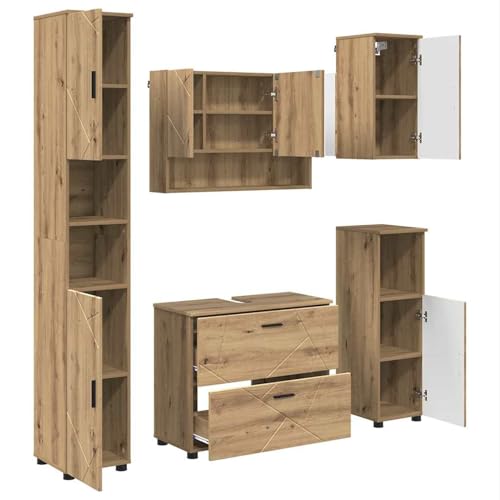 Vopese Badezimmerm?Bel Set 5 pcs Eiche handwerklich 30 x 35 x 192 cm Badezimmerm?Bel Entw?sserung und Badezimmerzubeh?r Model3393072 Vopese Badezimmerm?Bel Set 5 pcs Eiche handwerklich 30 x 35 x 192 cm Badezimmerm?Bel Entw?sserung und Badezimmerzubeh?r Model3393072 von Vopese