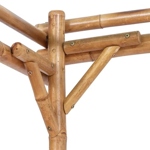 Vopese Bambus-Gartenpergola 170x170x220cm, stabil und wetterfest, für Rankpflanzen und Sitzbereich Model49296 von Vopese
