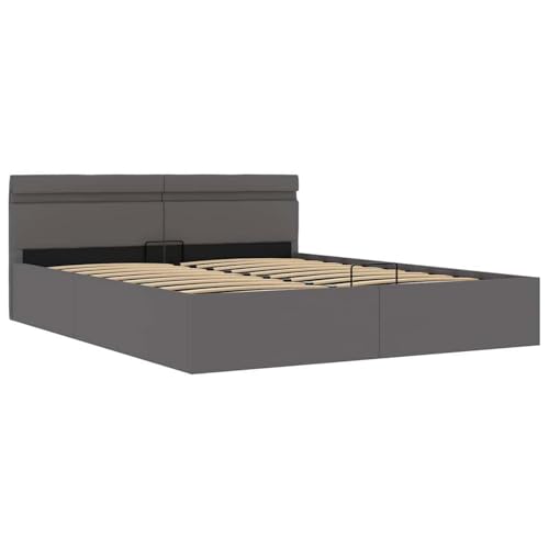 Vopese Bett mit Bettkasten Hydraulisch LED Grau Kunstleder 180x200 cm Hausbett Model285557 Vopese Bett mit Bettkasten Hydraulisch LED Grau Kunstleder 180x200 cm Hausbett Model285557 von Vopese