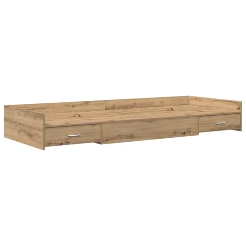 Vopese Bett mit Stauraum Artisan Eiche 90 x 200 cm Holzwerkstoff Bett Model3335236 von Vopese