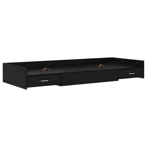 Vopese Bett mit Stauraum Schwarze Eiche 80 x 200 cm Holzwerkstoff Bett Model3335246 von Vopese
