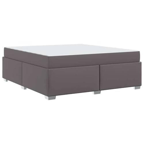 Vopese Bettgestell Grau 180 x 200 cm Kunstleder Bettgestell Model3399248 von Vopese